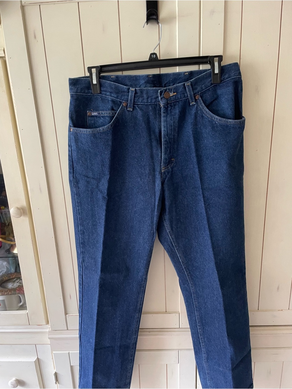 Lee Straight Leg Men’s Jeans in Dark Blue Denim